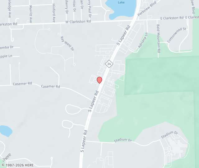 Location Map: 1410 S Lapeer Rd. Lake Orion, MI 48360